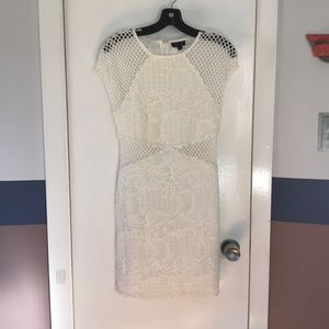 Cream-colored evening dress